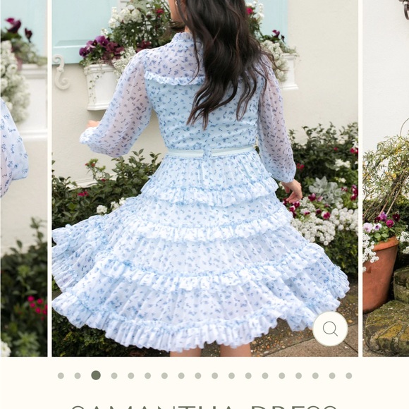 Light blue flowy ivycity co dress - Picture 2 of 7